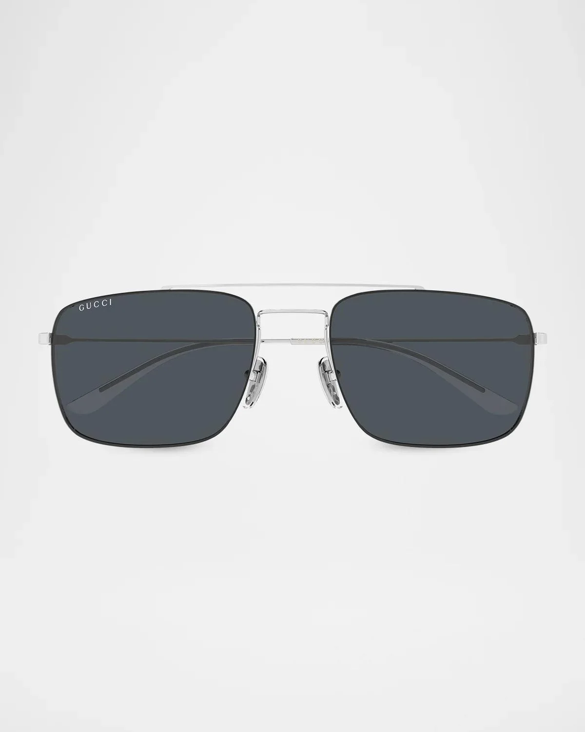 Men's GG2256SA Pure Light Metal Square Sunglasses - 1