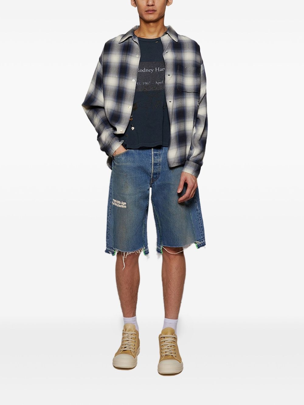 check-print shirt - 2