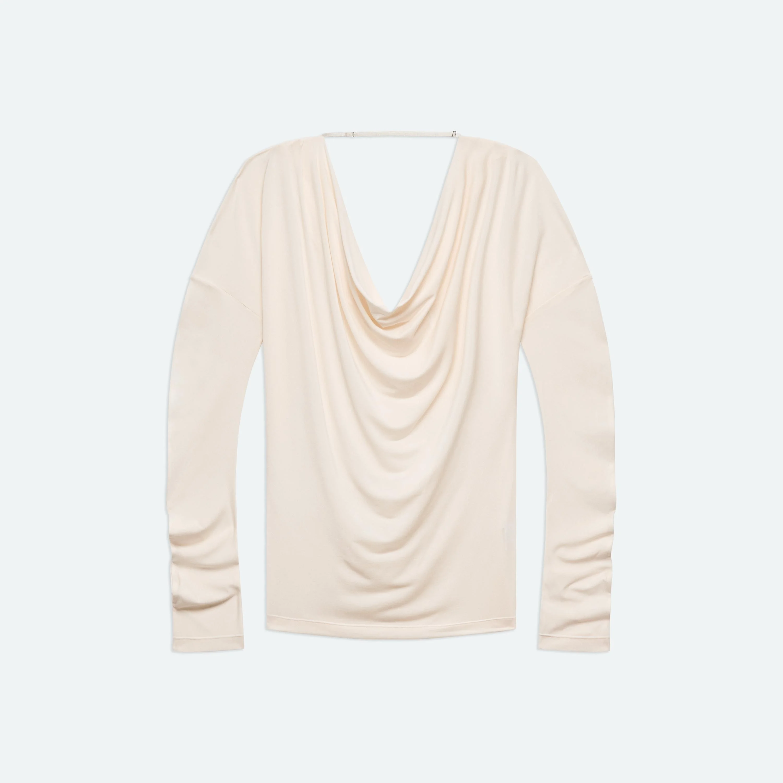 COWL LONG-SLEEVE TOP - 1