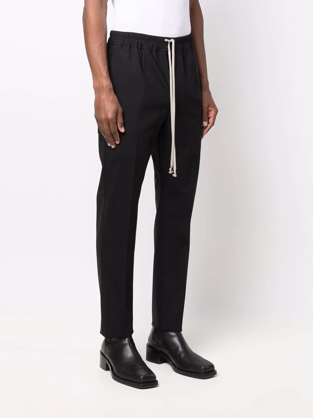 drawstring tapered trousers - 3