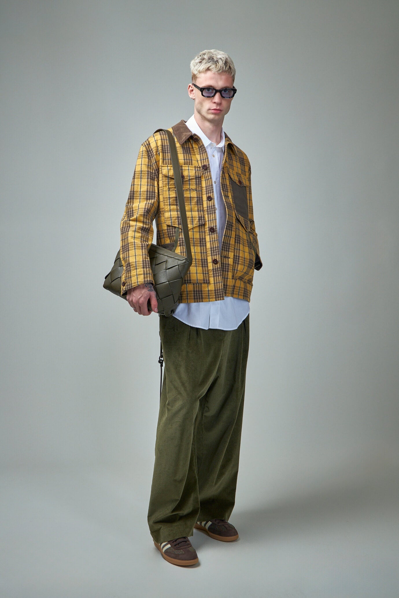 Men's Plaid-Patterned Jacket - 2
