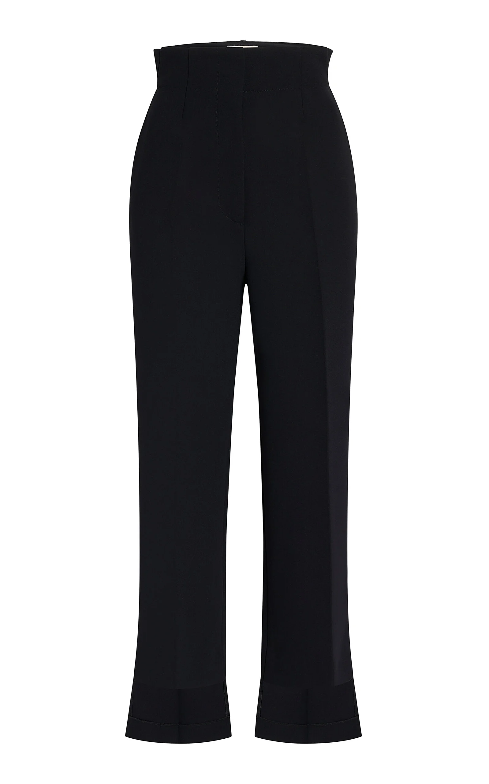 Rae High-Rise Crepe Flare Pants black - 1