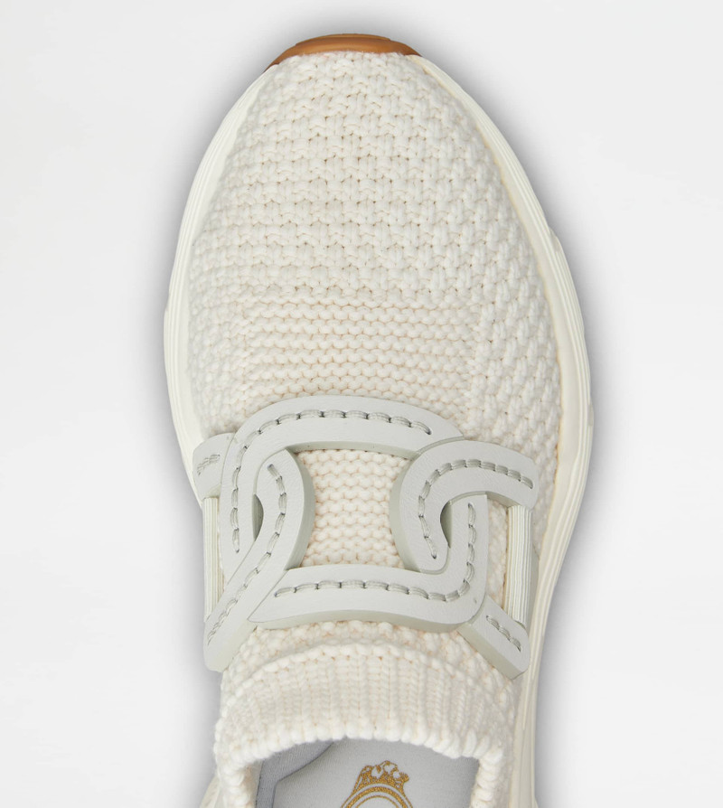 SLIP-ON SNEAKERS IN FABRIC - OFF WHITE 5
