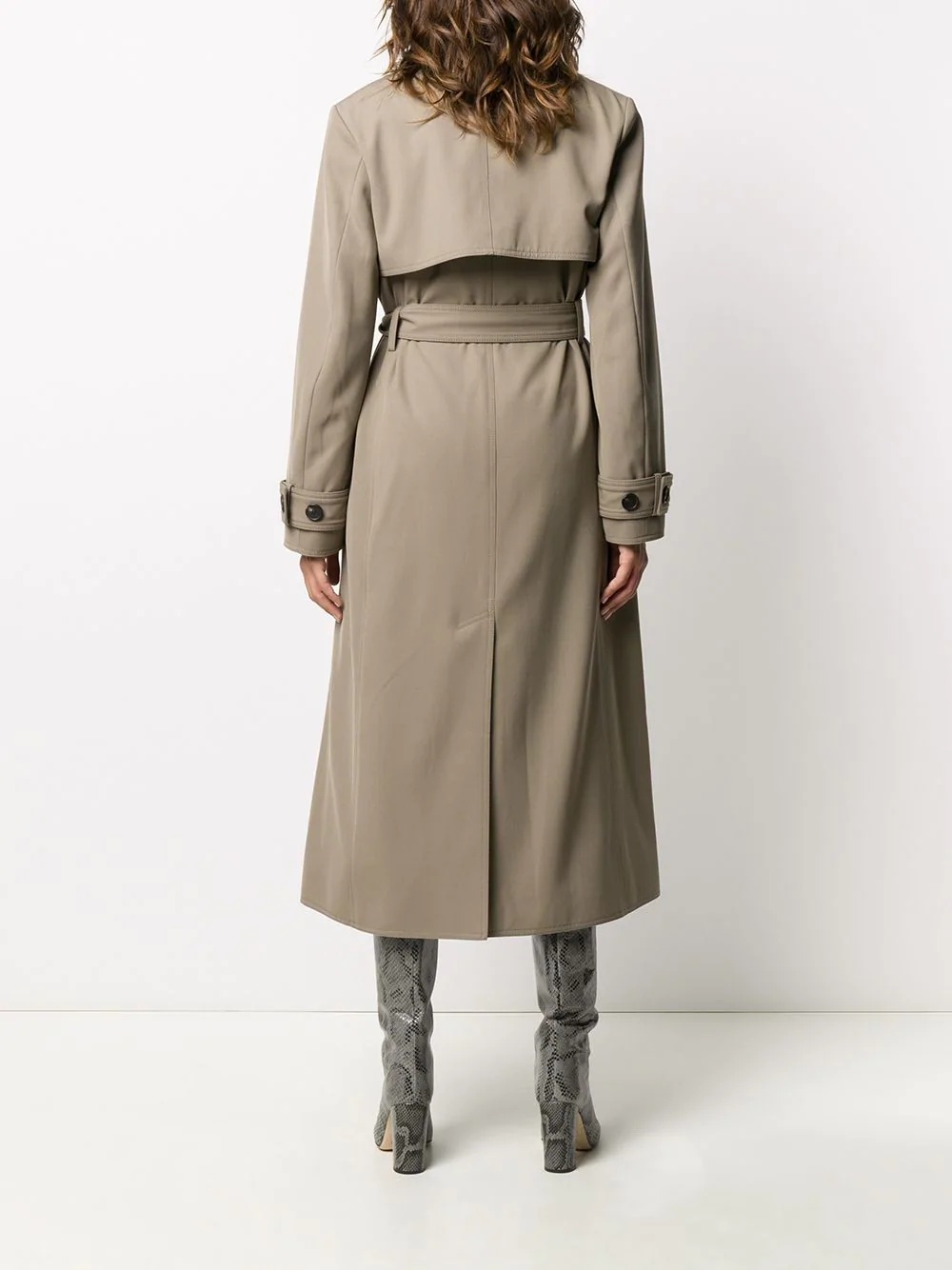 belted trench coat - 4