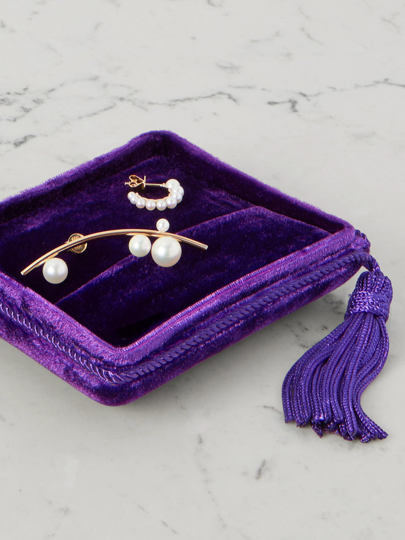 SOPHIE BILLE BRAHE Tasseled Velvet Jewelry Box outlook