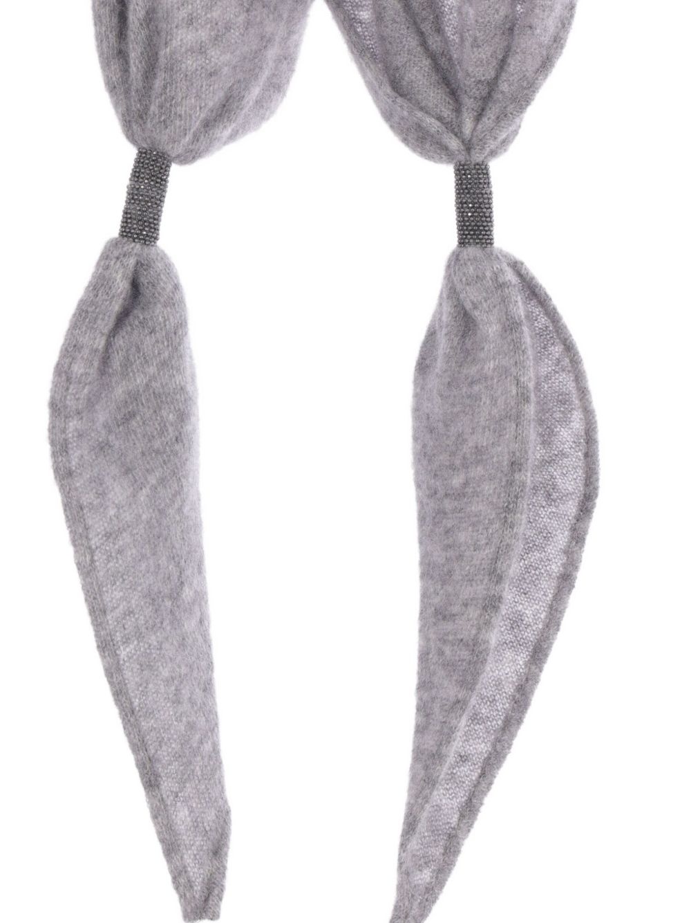 embellished-tie scarf - 3