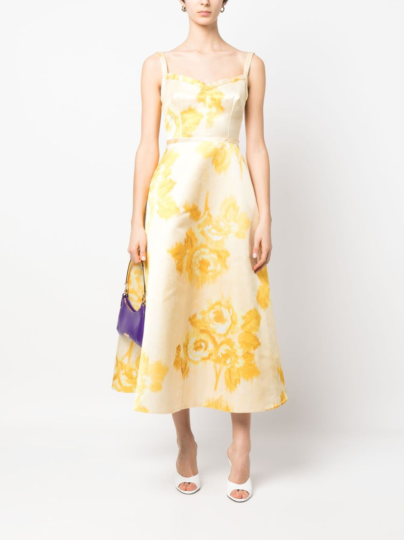 EMILIA WICKSTEAD floral-print midi dress outlook