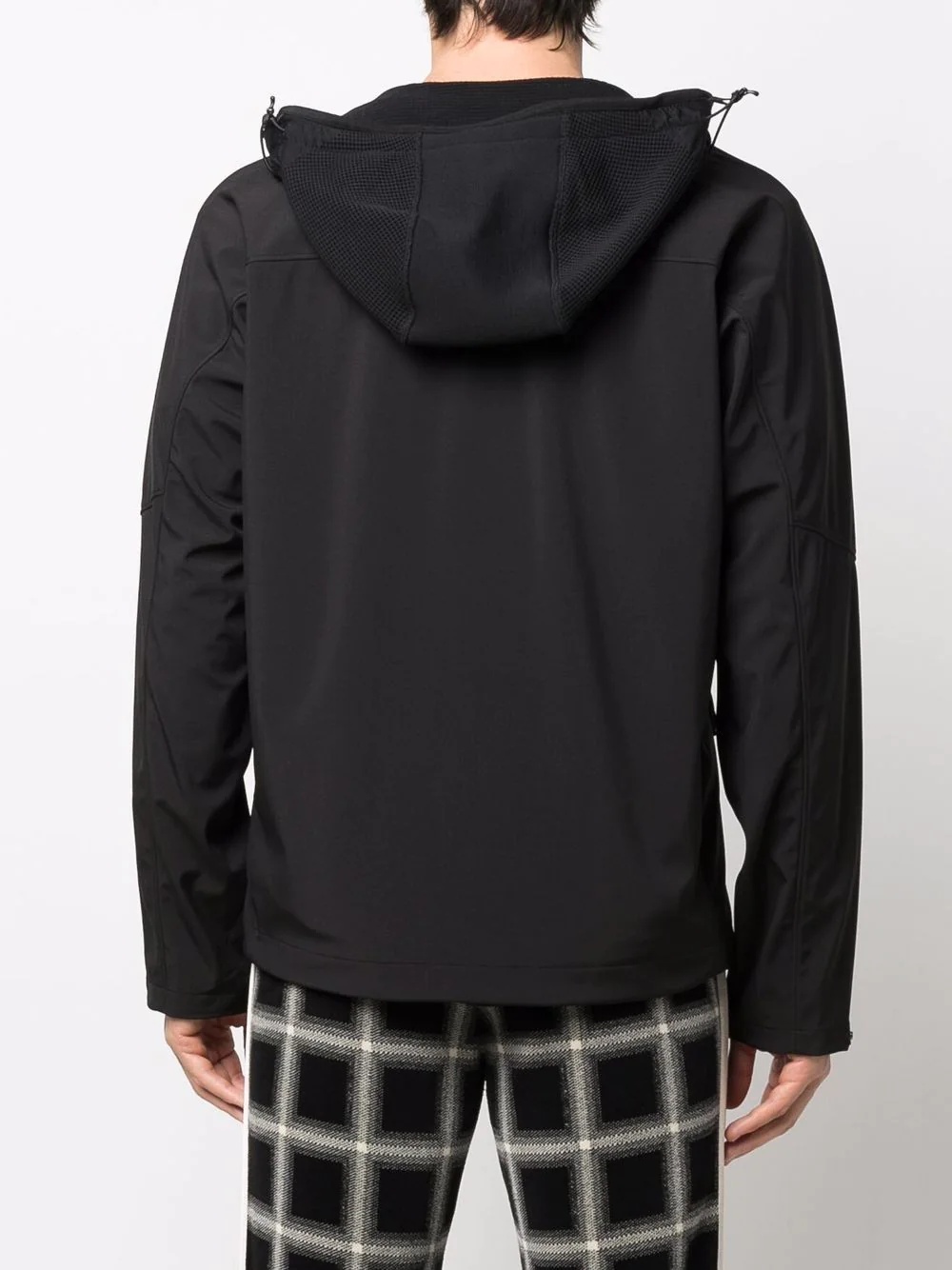 logo zipped hooded jacket - 4