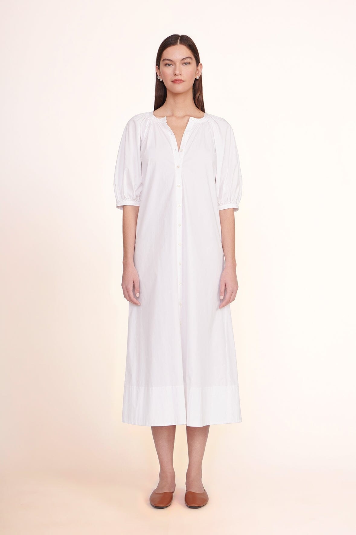 STAUD VINCENT DRESS | WHITE - 2