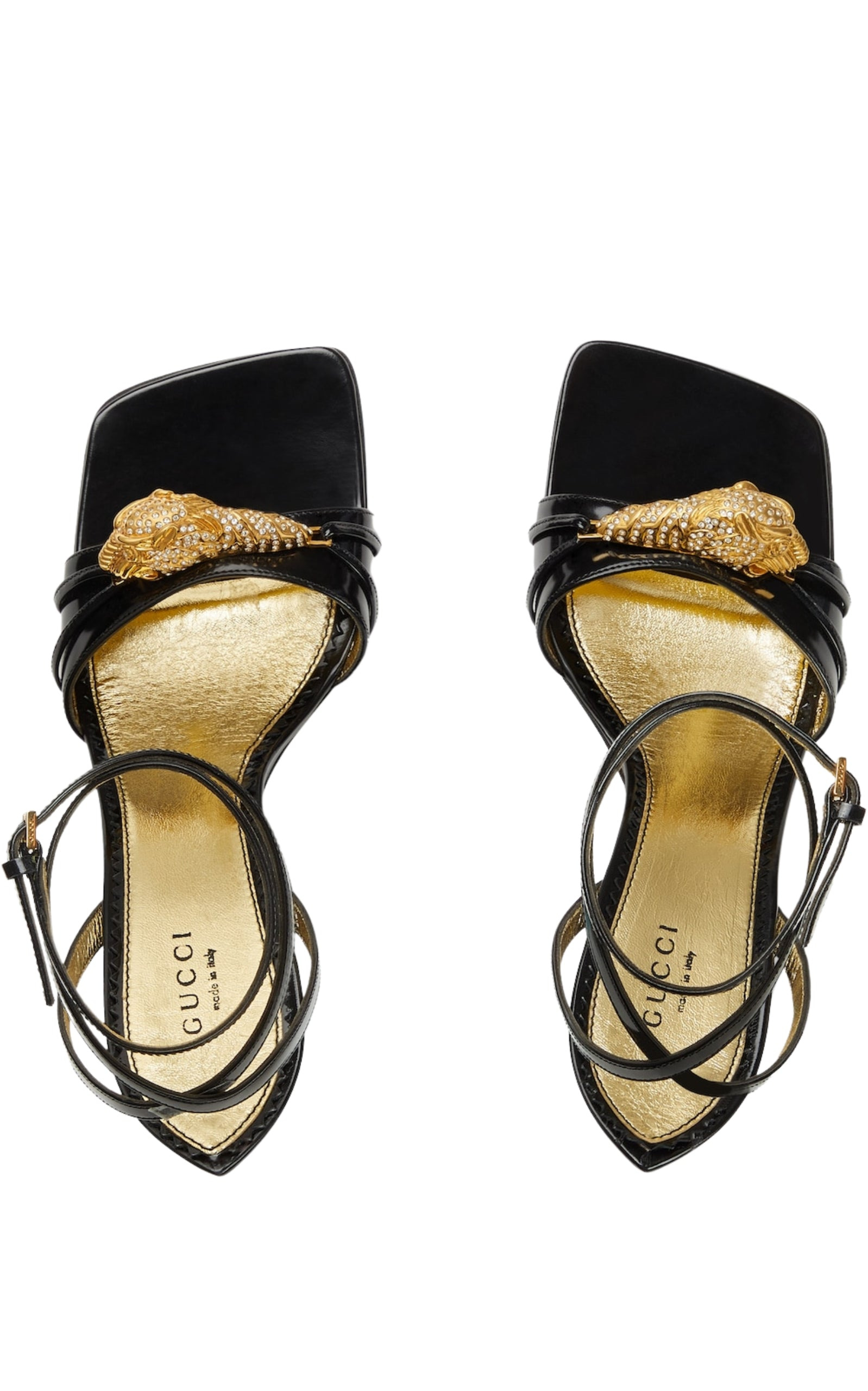 Two-Toned Embellished Wedge Sandals - 5