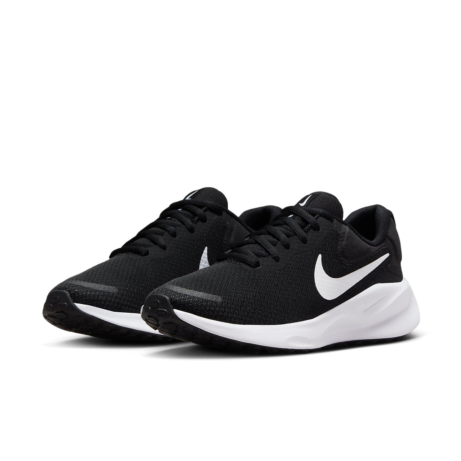 (WMNS) Nike Revolution 7 Road Running Shoes 'Black White'  FB2208-003 - 3