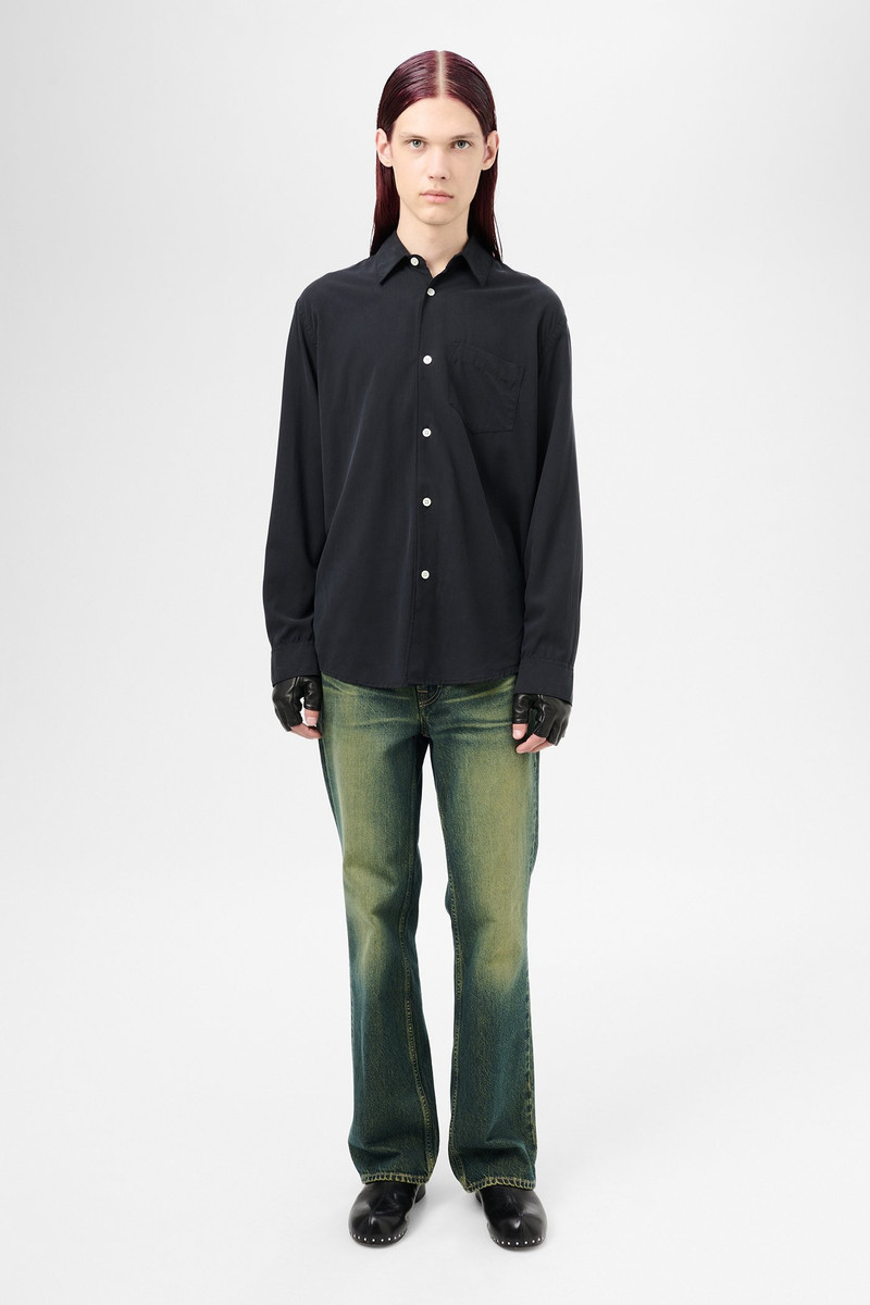 Our Legacy Initial Shirt Black Fine Silk outlook
