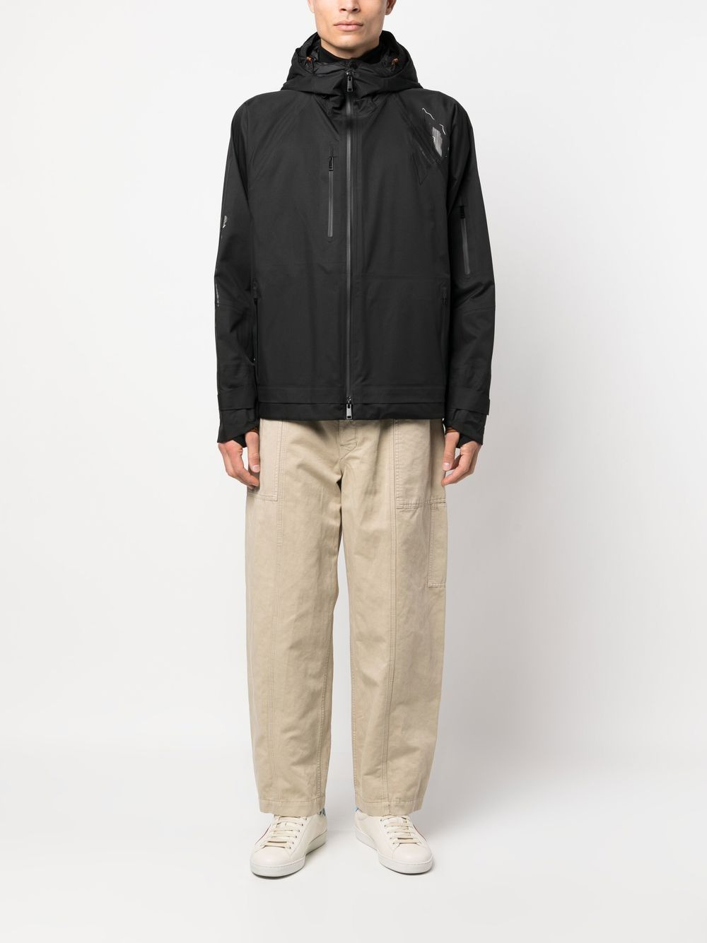 zipped-up hooded jacket - 2