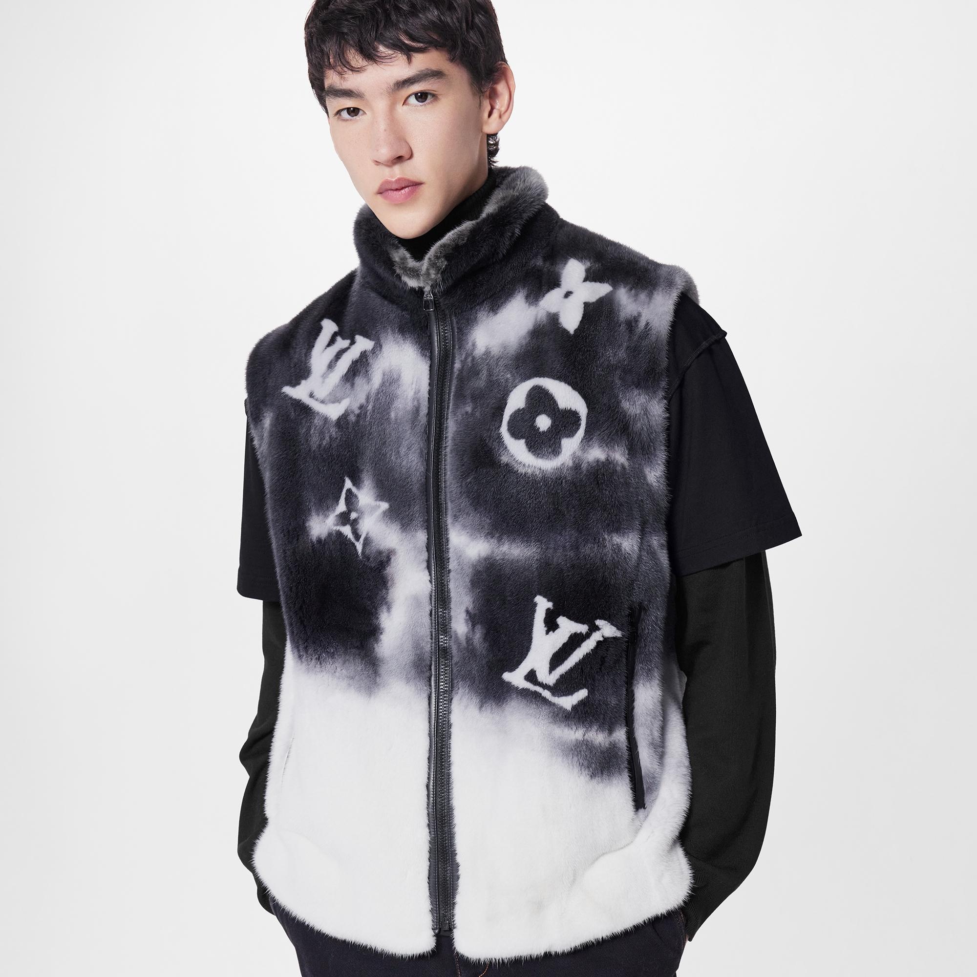 LV Spray Mink Gilet - 5