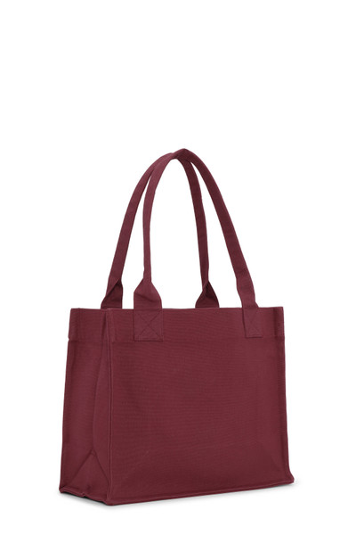 GANNI RED LARGE CANVAS TOTE BAG outlook
