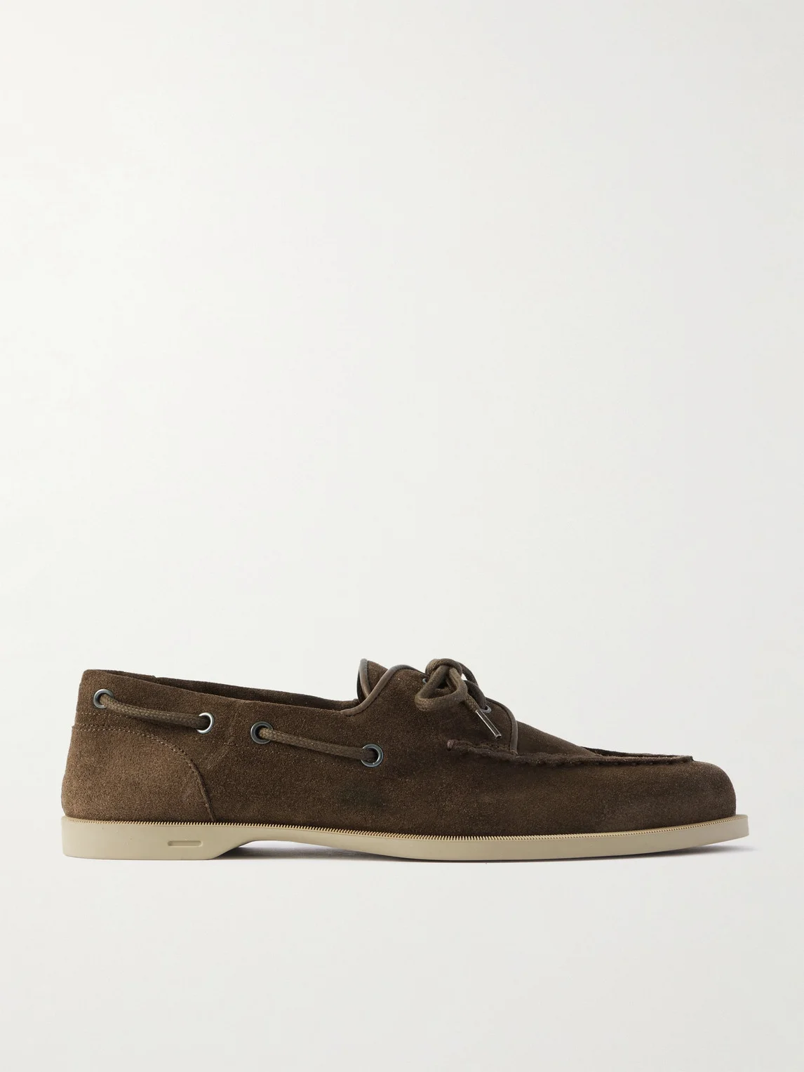 Foil Suede Boat Shoes - 1