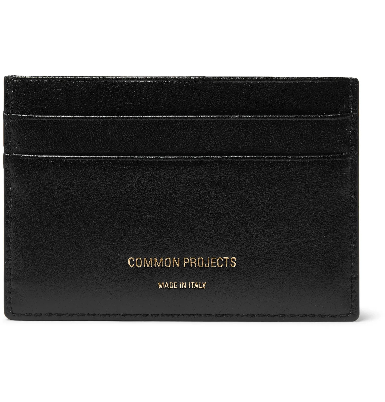 Textured-Leather Cardholder - 1