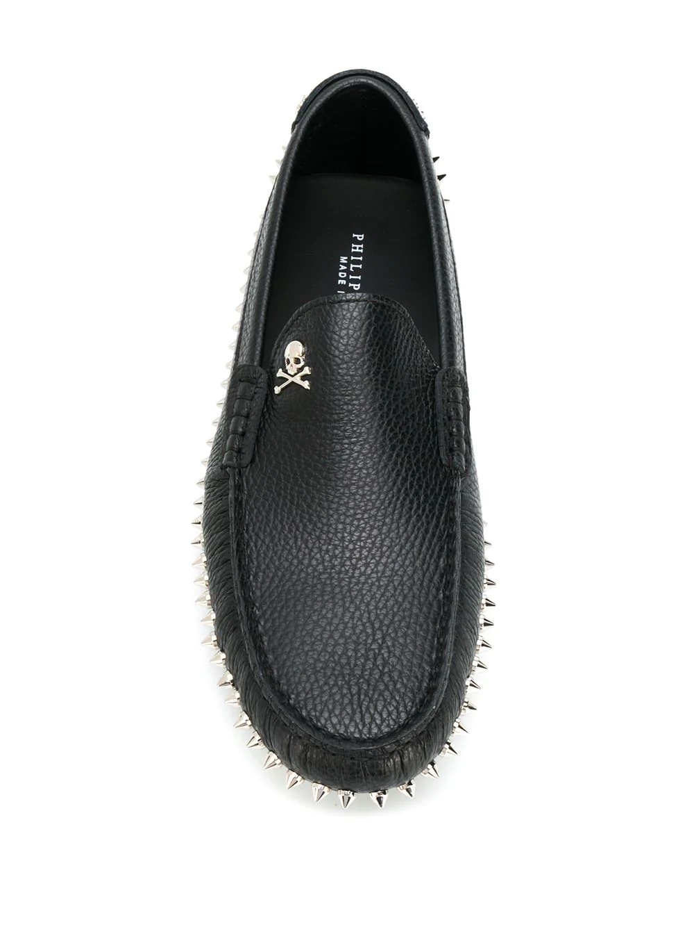 spike-studded moccasins - 4