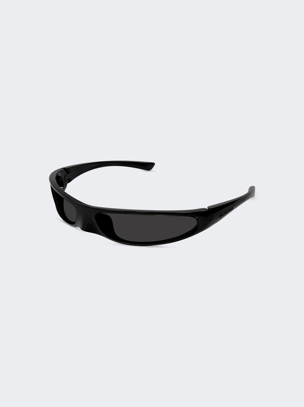 Blade Rectangle Sunglasses Shiny Black - 4