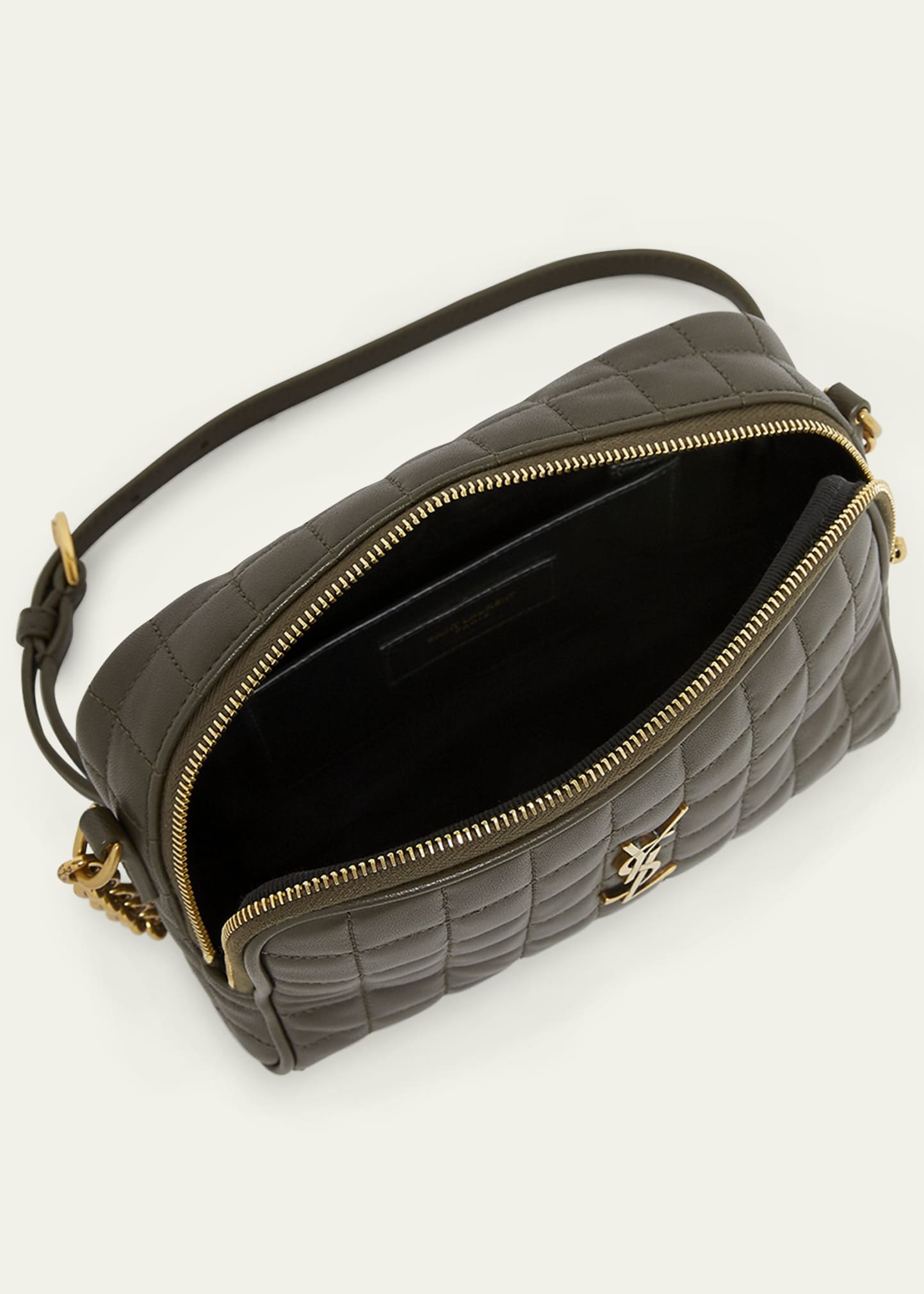 Cassandre Mini YSL Camera Bag in Quilted Smooth Leather - 4