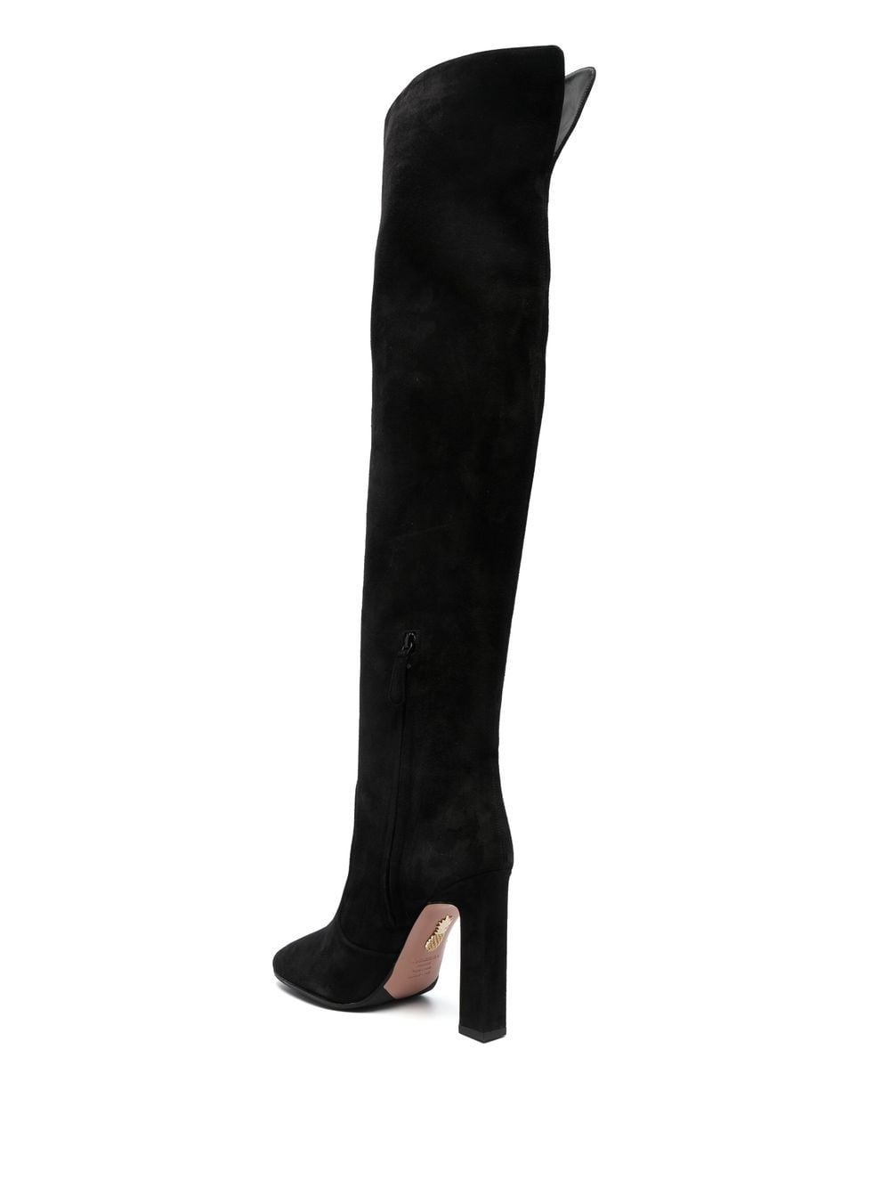 130mm knee-high suede boots - 3