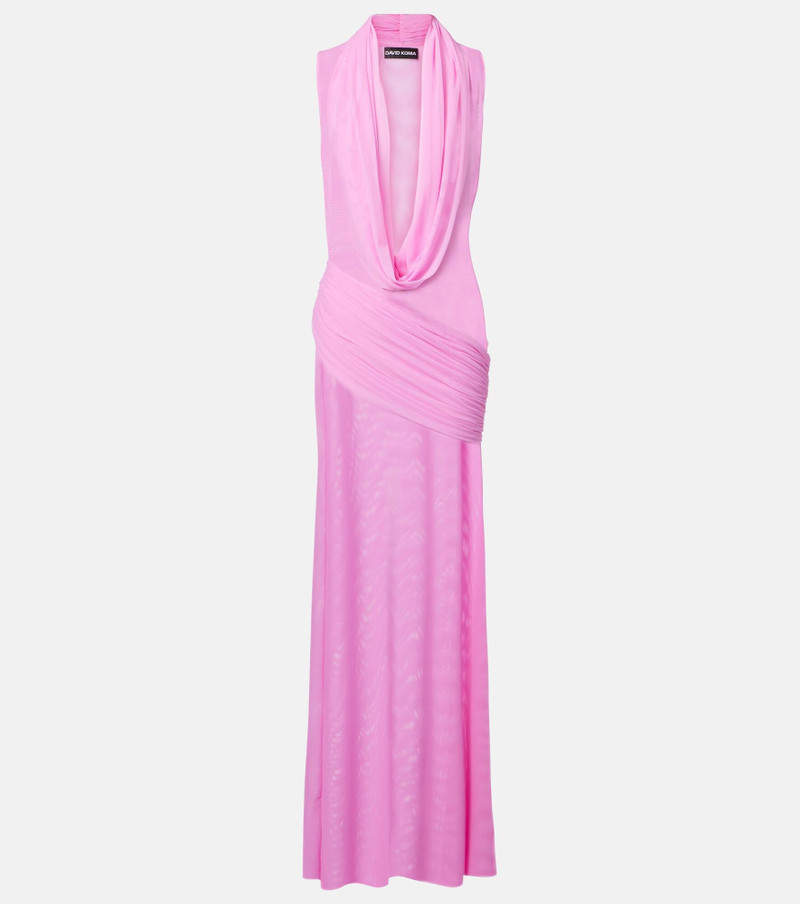 Semi-sheer gown - 1