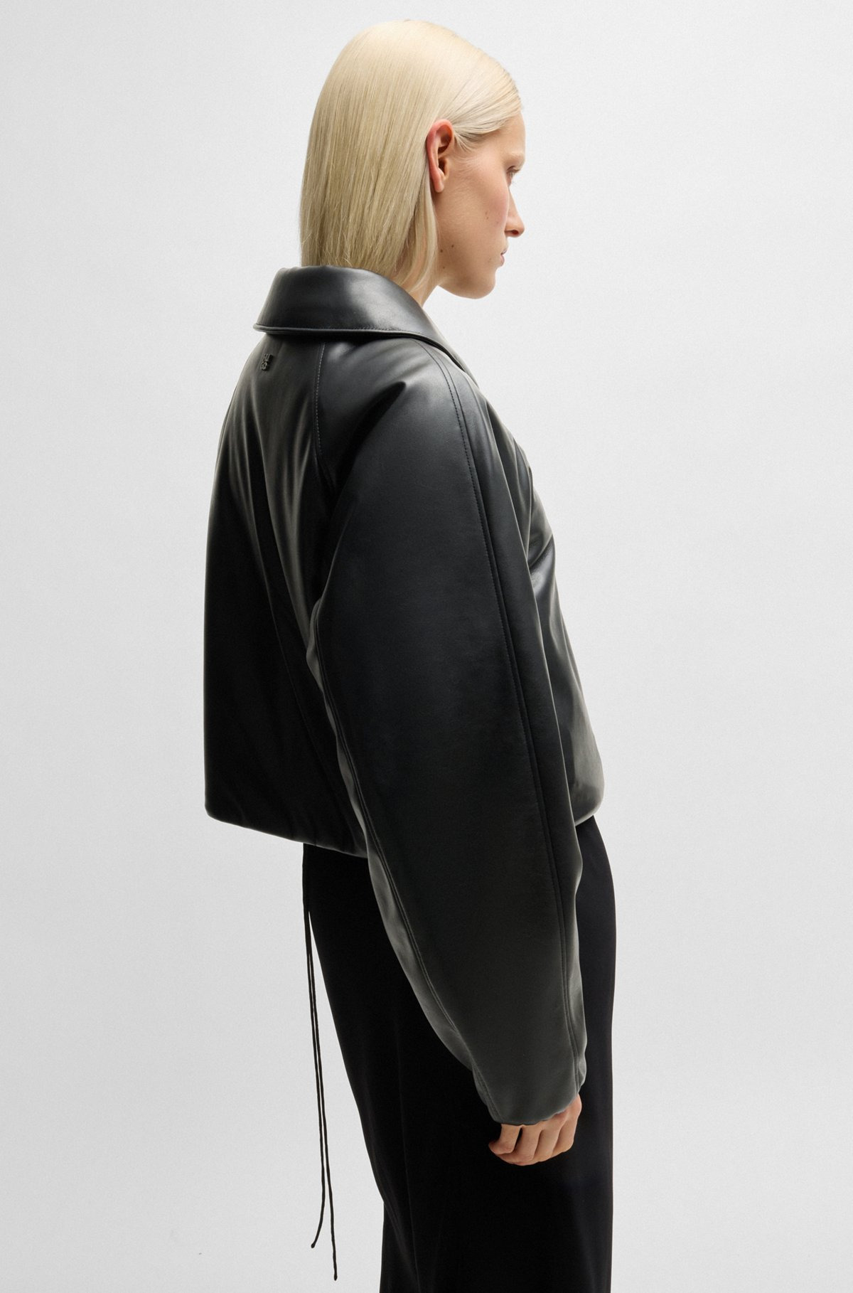 BALLOON-SHAPE JACKET IN PADDED FAUX LEATHER - 6