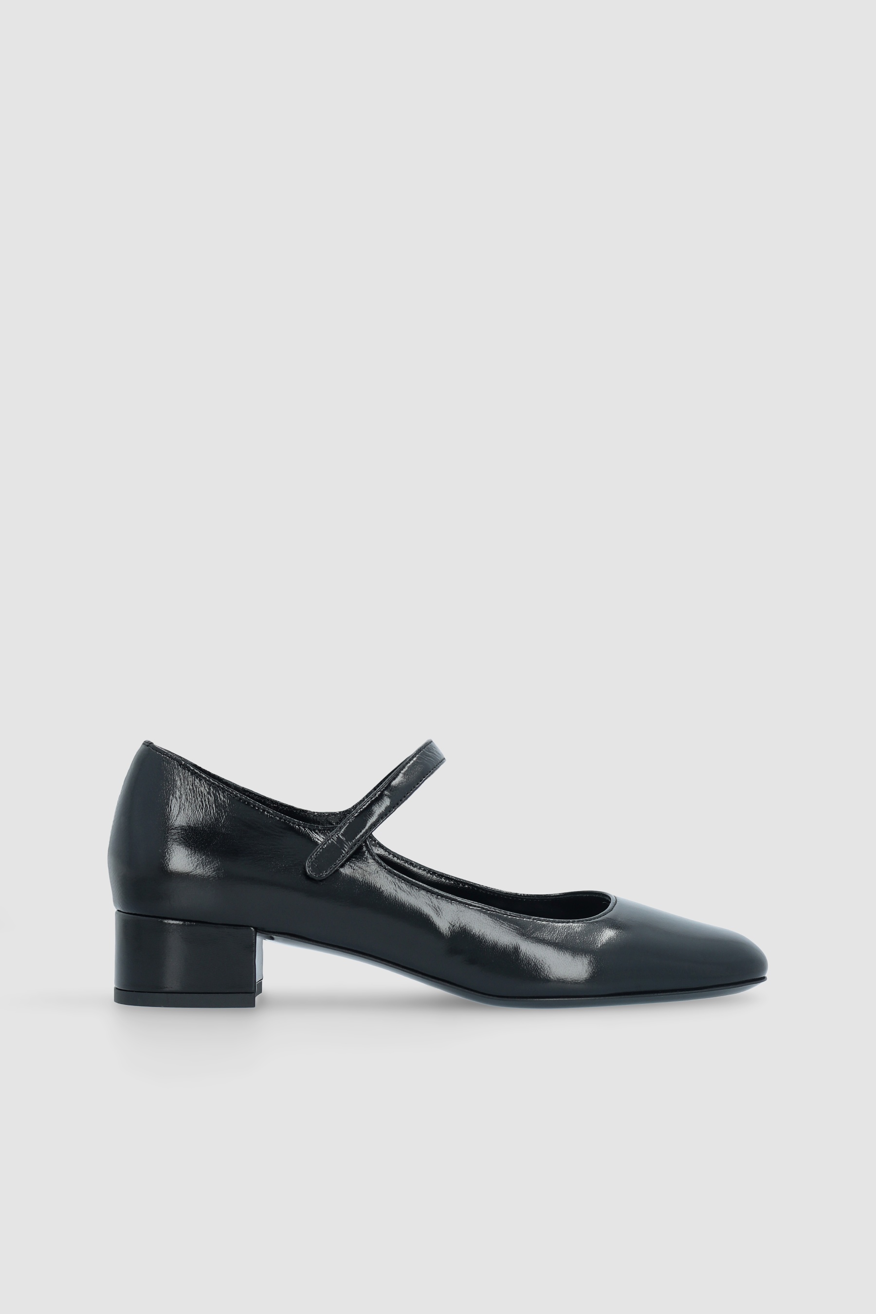 GINNY BLACK GLOSSED NAPPA LEATHER MARY JANE PUMP - 1