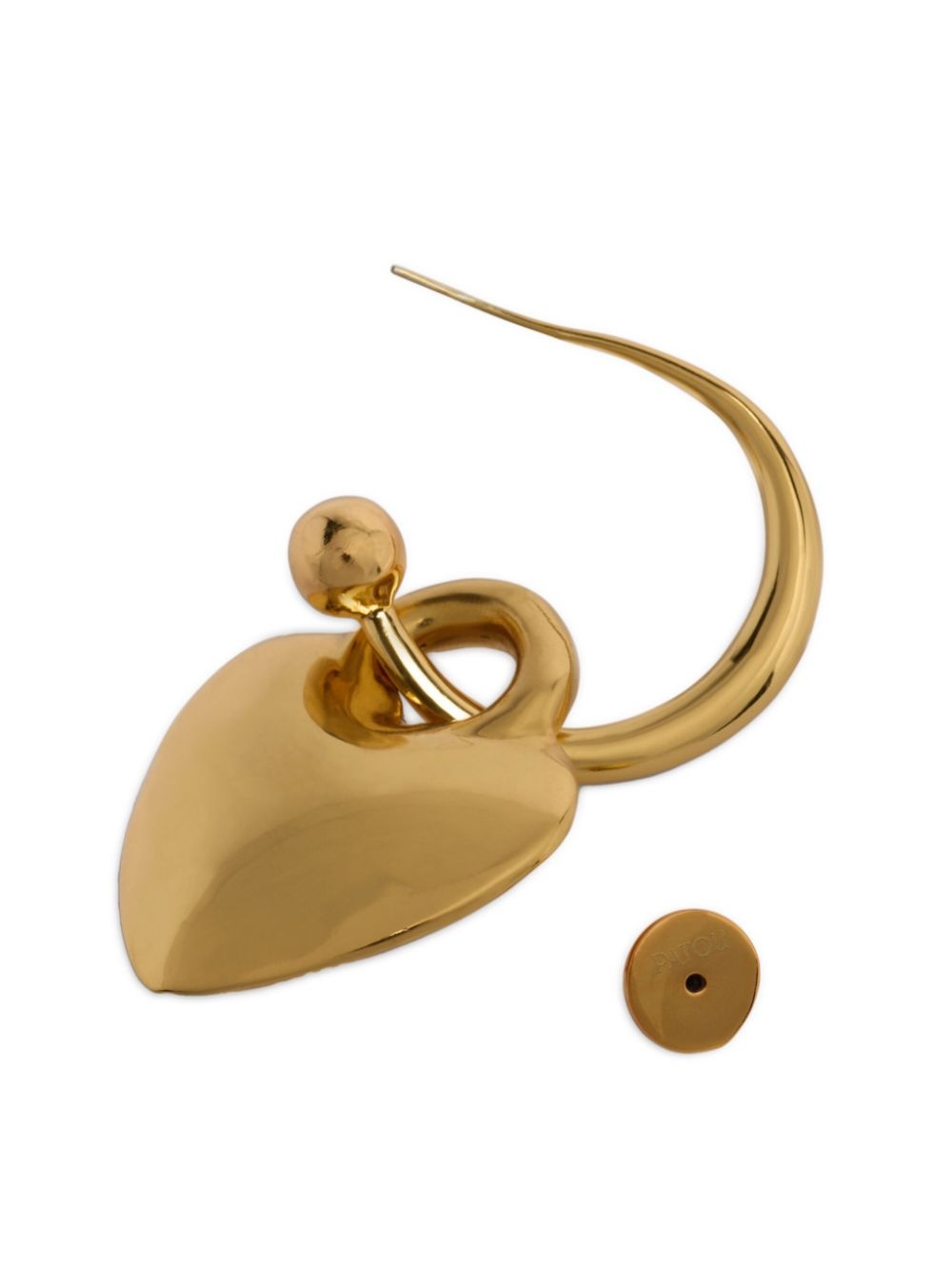 small Heart hoop earrings - 3