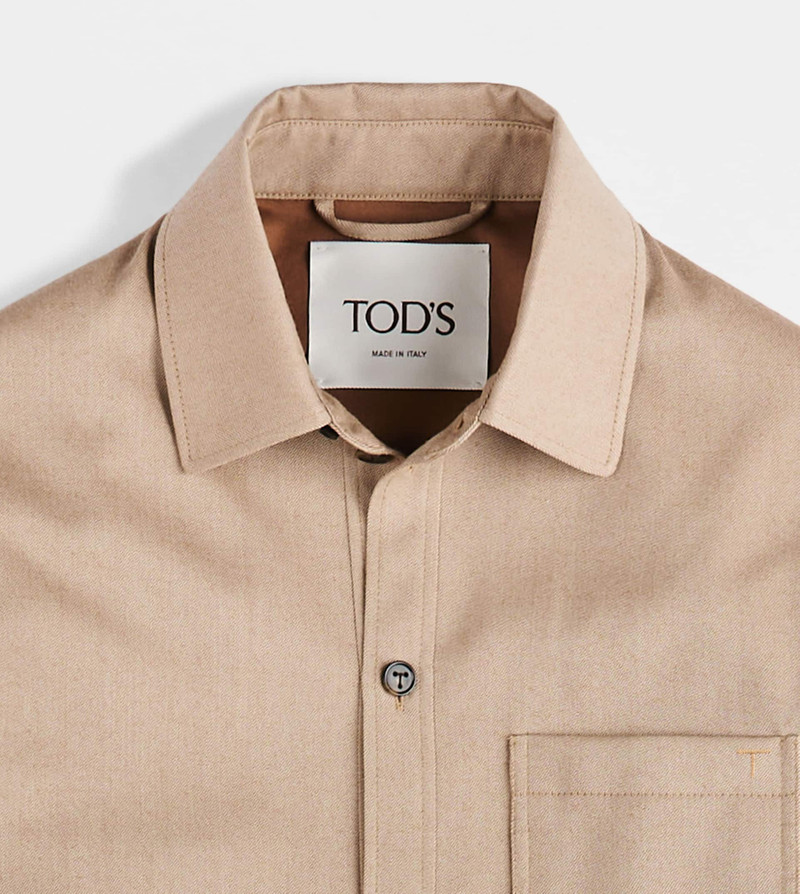 Tod's SHIRT IN WOOL - BEIGE outlook