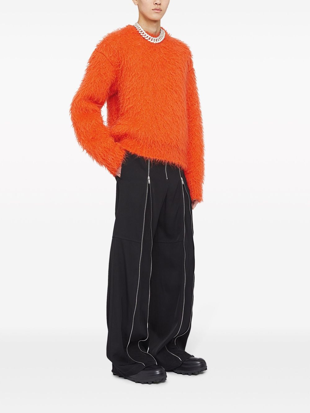 brushed mohair-blend jumper - 3