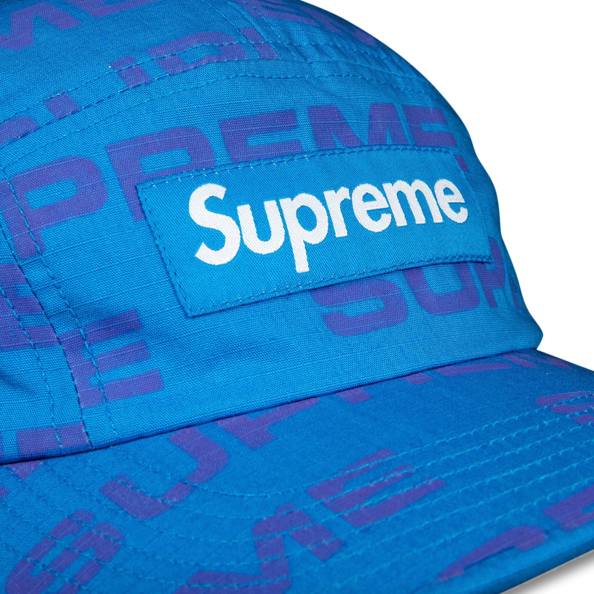 Supreme Reactive Print Camp Cap 'Blue' - 3