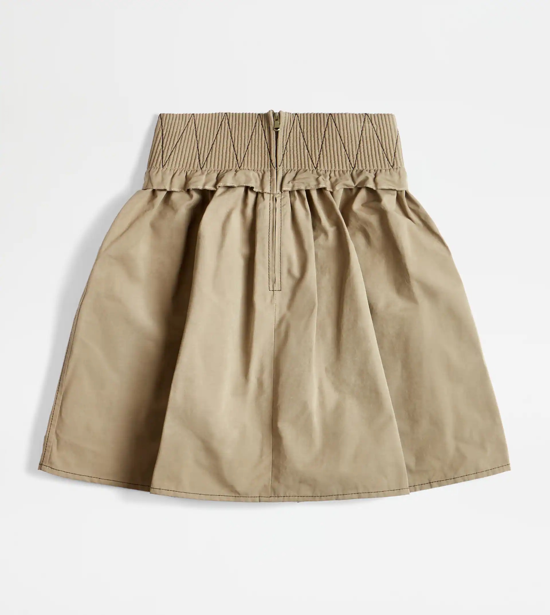 HIGH WAIST SKIRT - BEIGE - 8