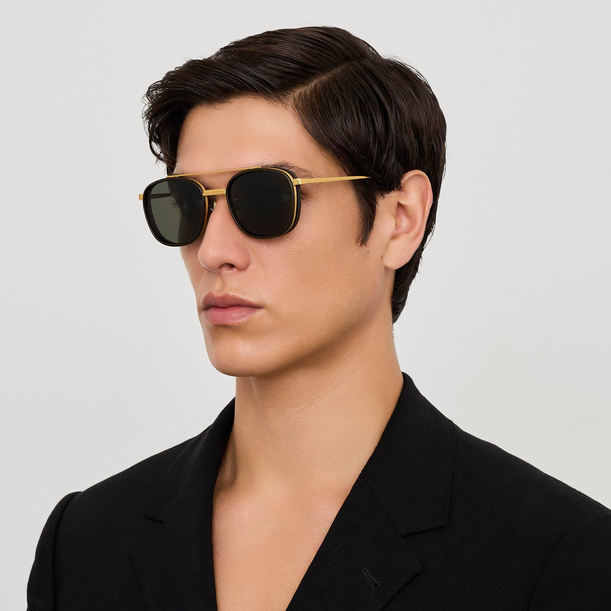 Varo Sunglasses in Grey and Gold - 5