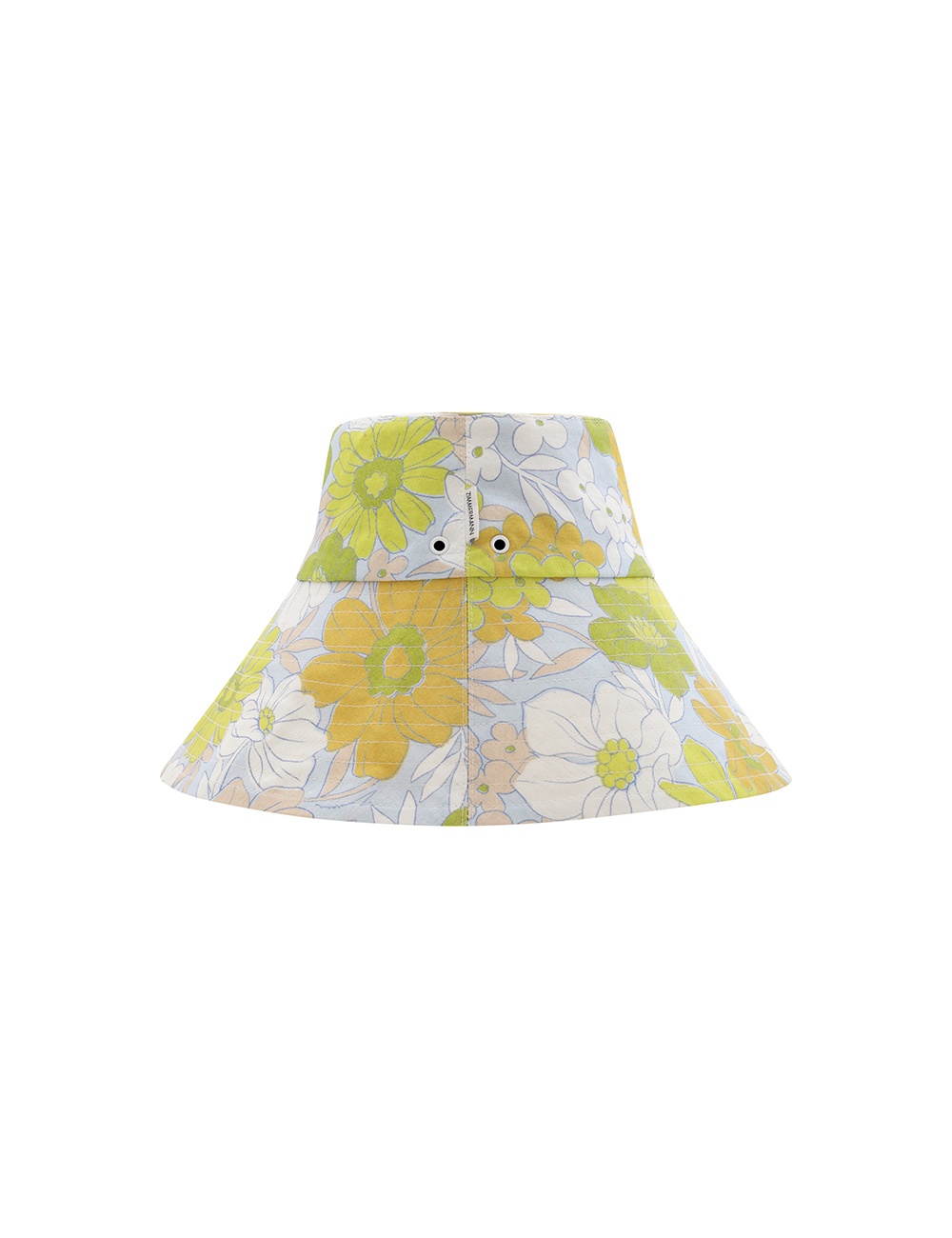 PRINTED LONG BRIM BUCKET HAT - 5