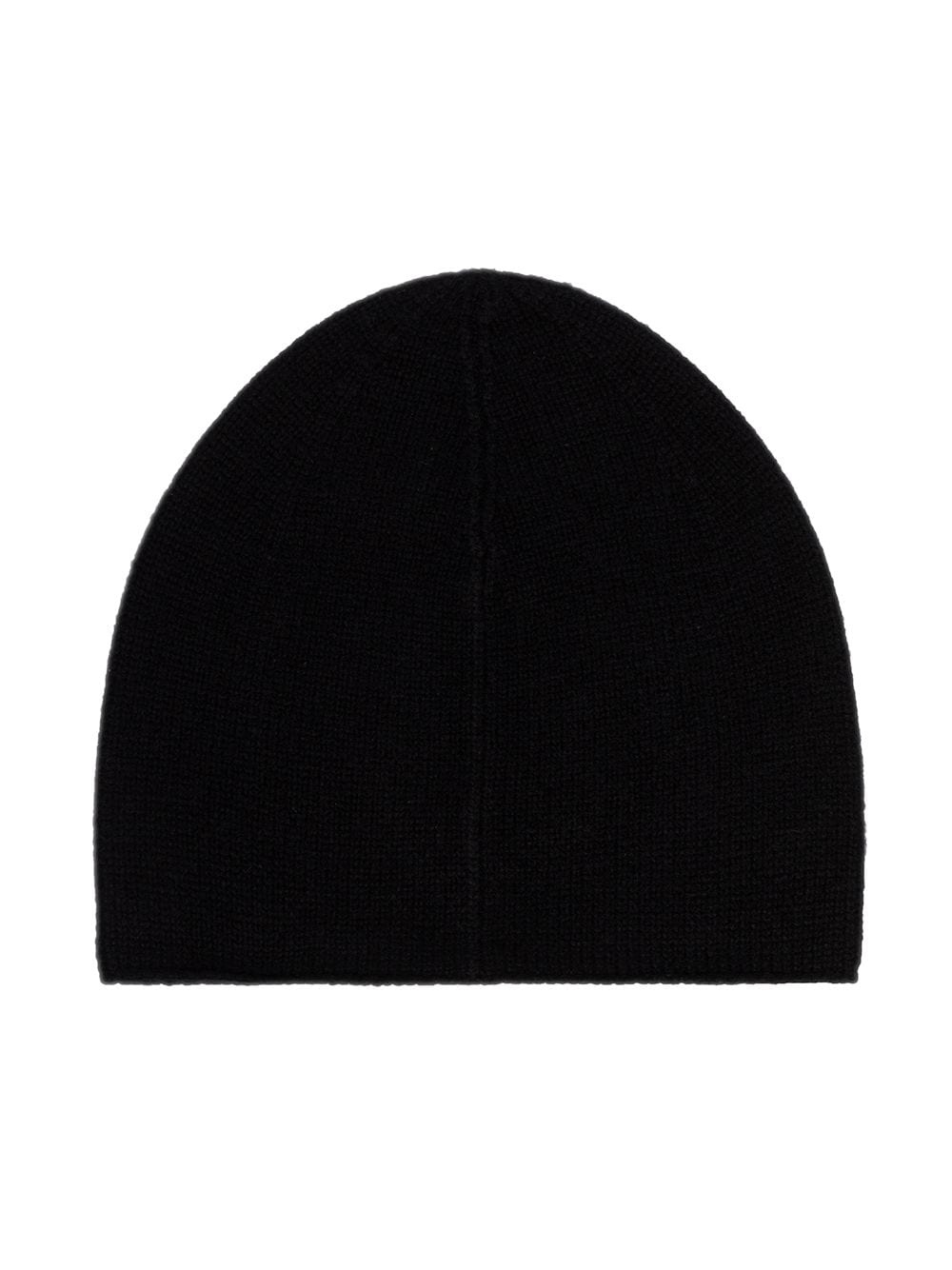 black cashmere beanie hat - 3