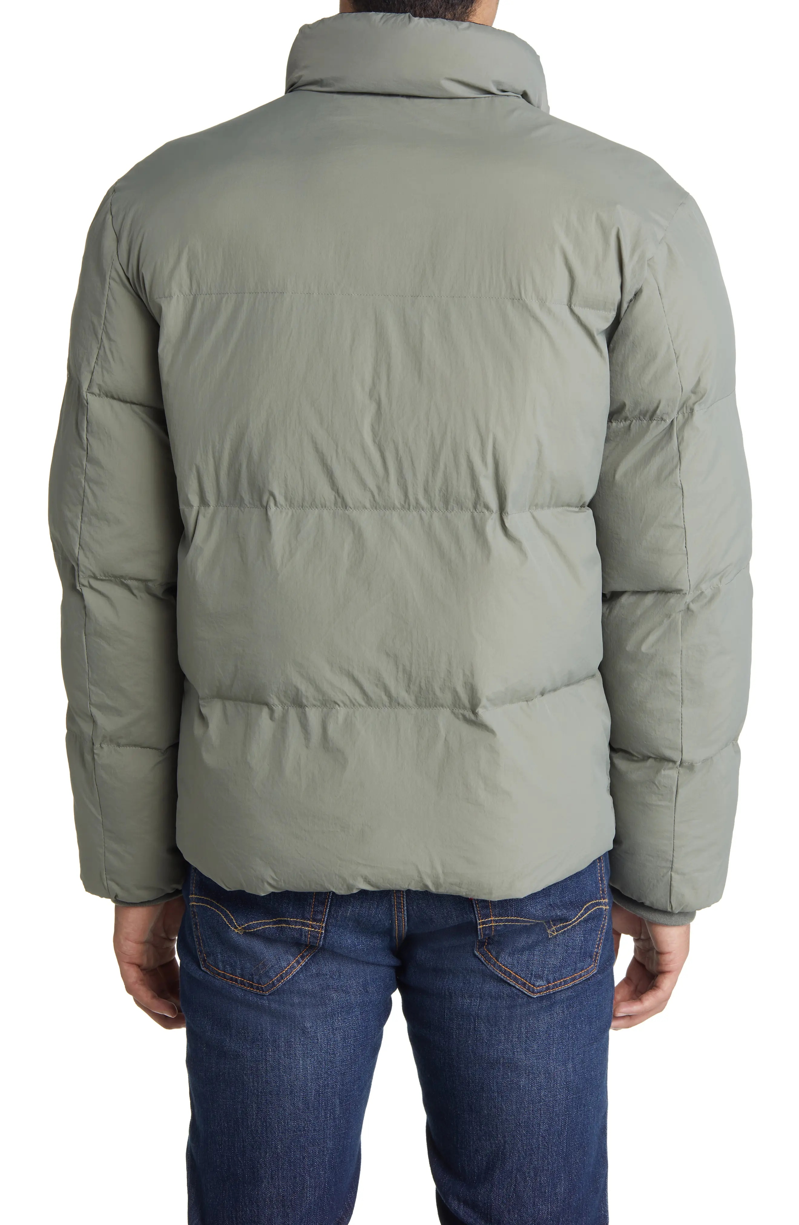 Stand Collar Puffer Jacket - 2