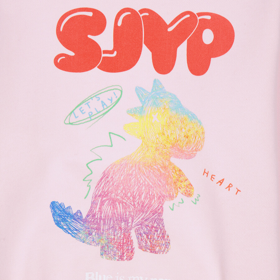 SJYP Colour Scratched Dino Sweatshirt - 5