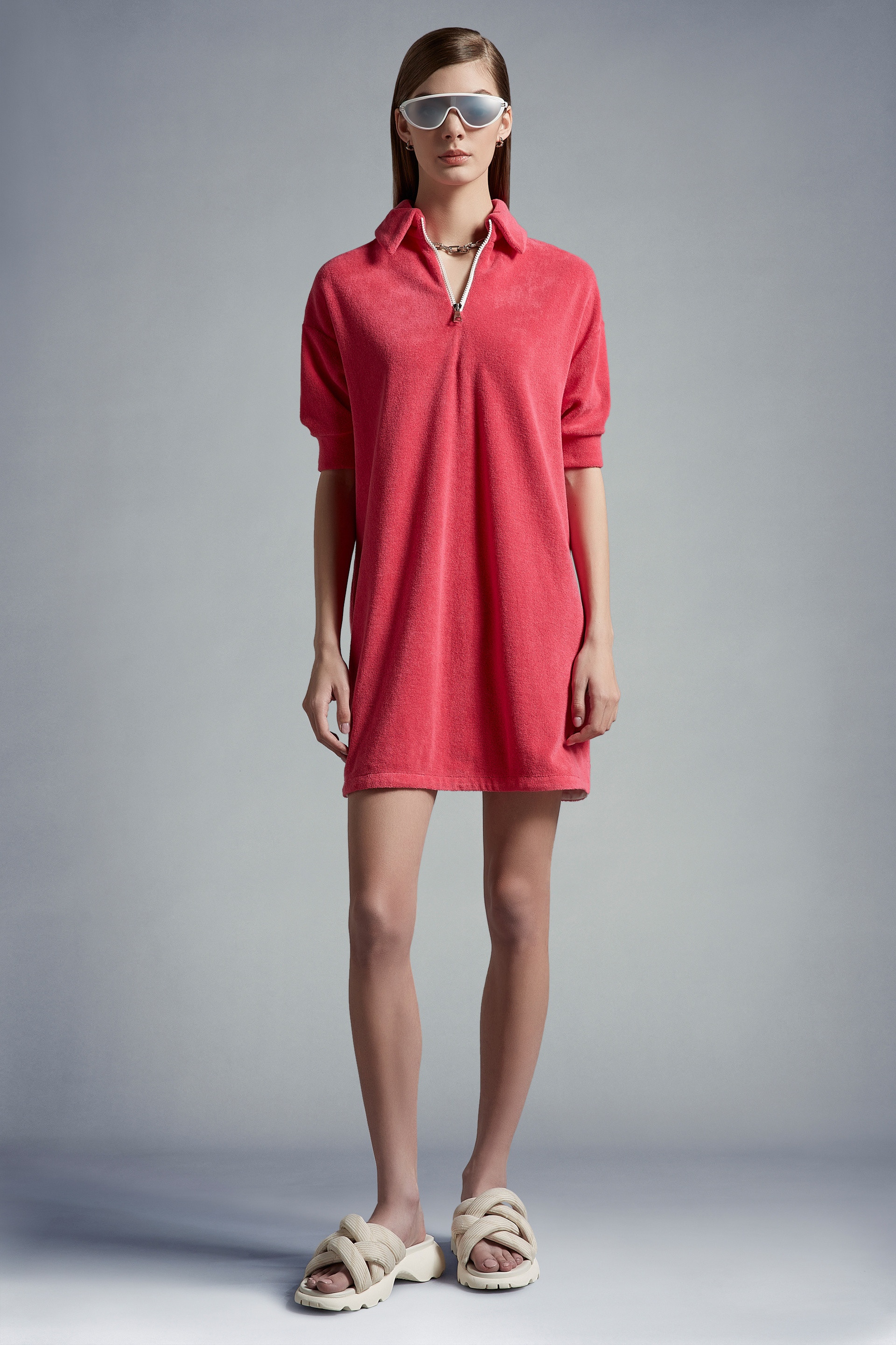 Terrycloth Polo Dress - 2
