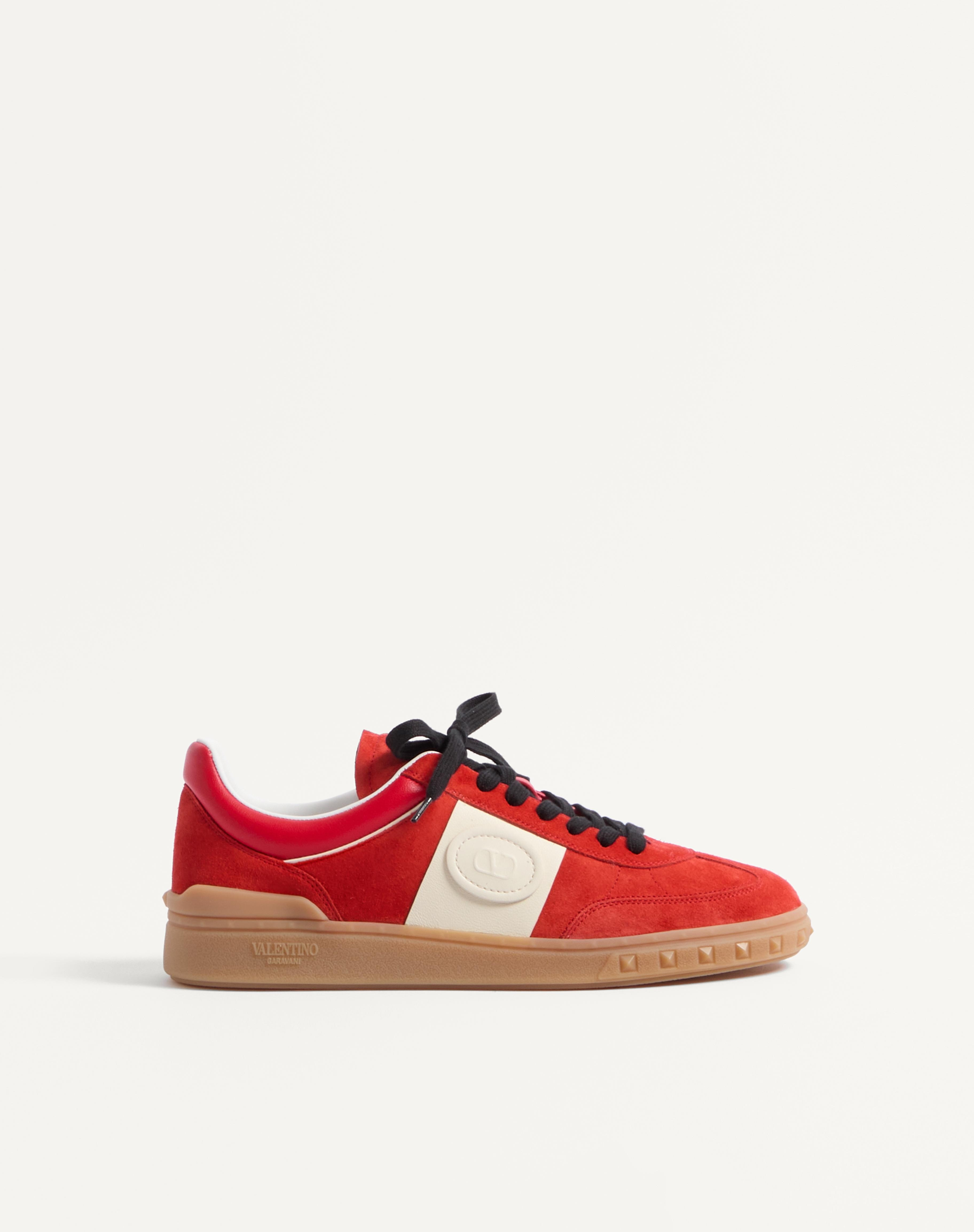 UPVILLAGE LOW TOP SNEAKER IN SPLIT LEATHER AND CALFSKIN NAPPA LEATHER - 1