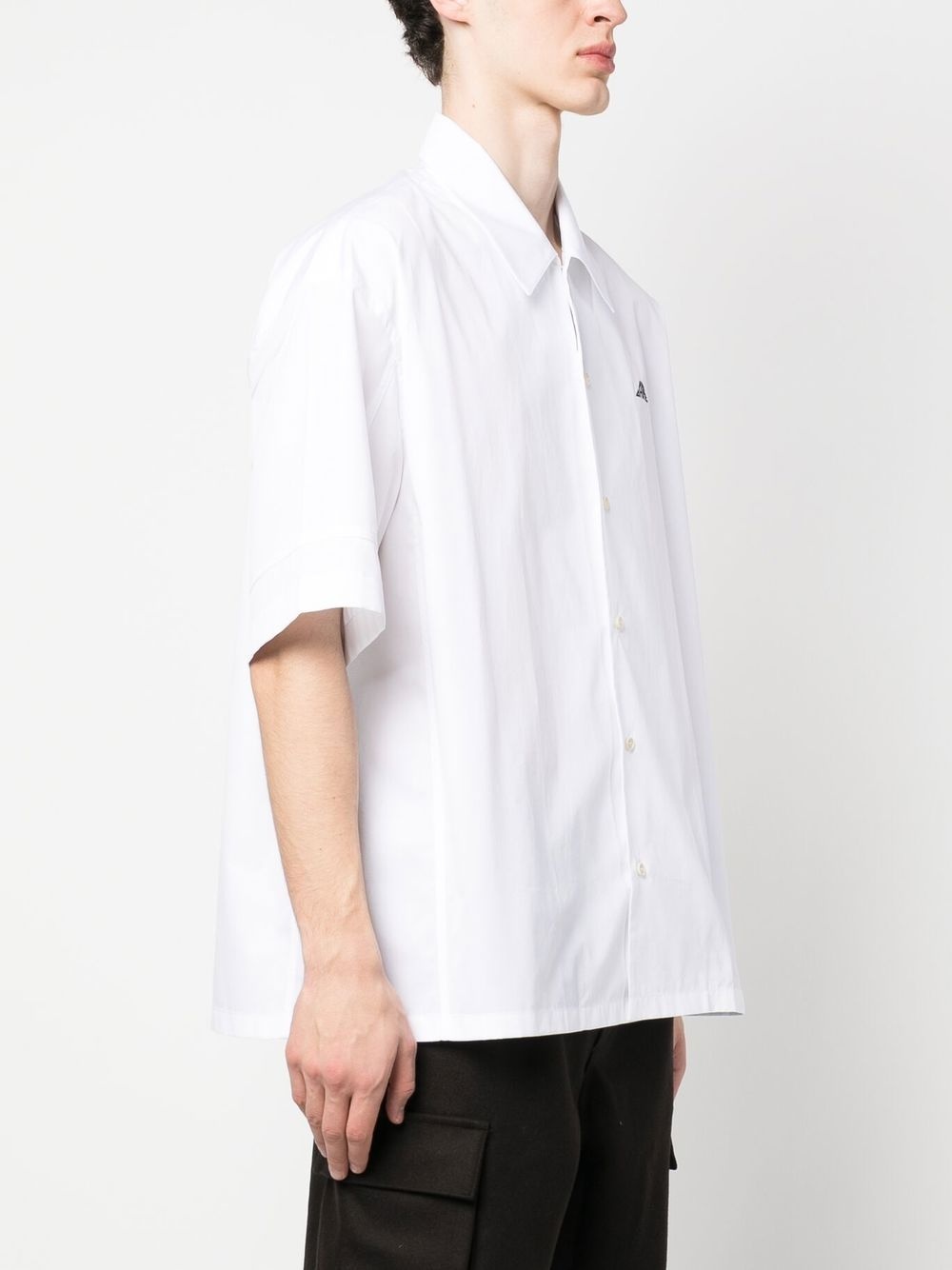 logo-embroidery short-sleeved shirt - 3