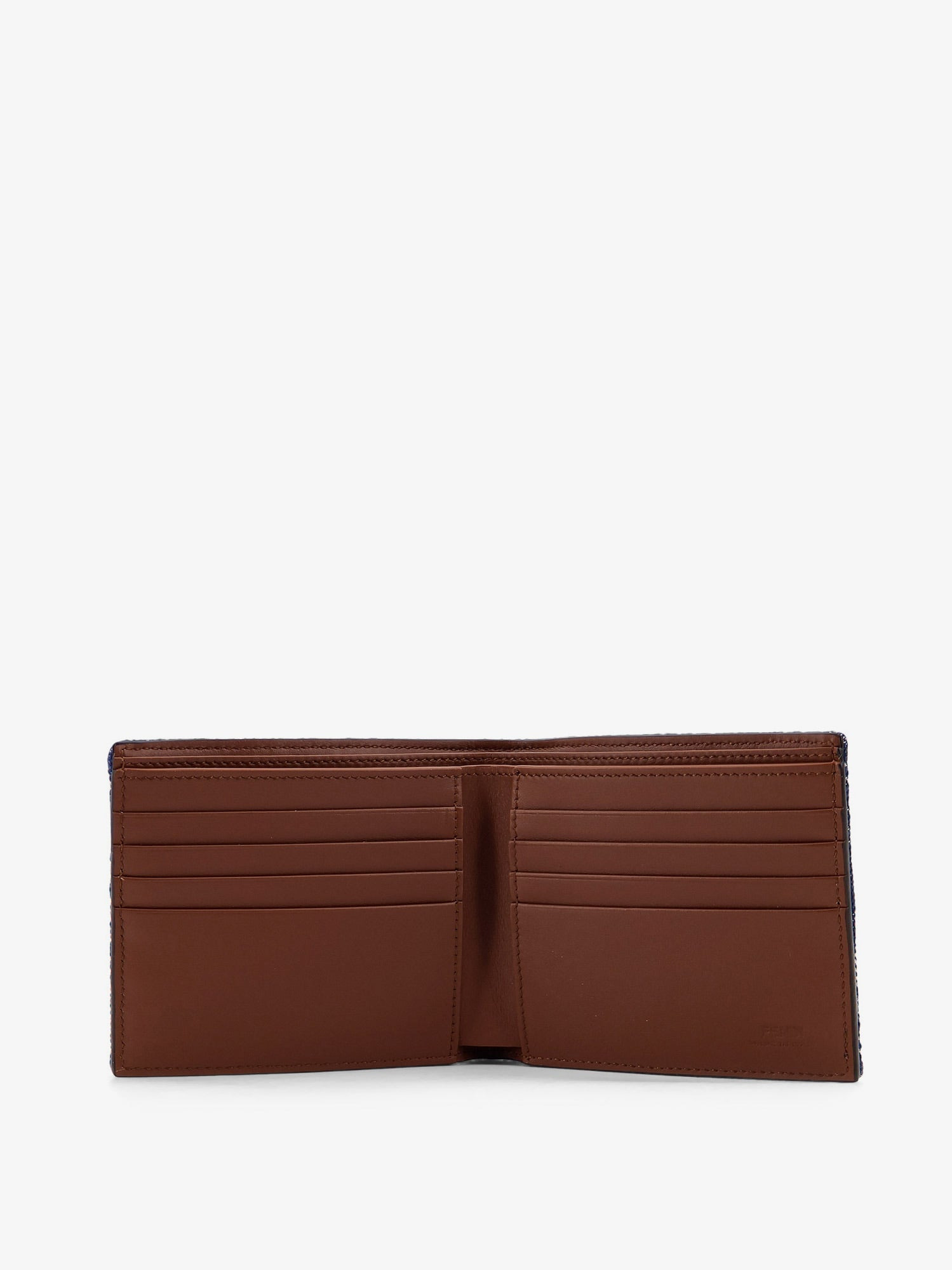 DENIM-EFFECT FF JACQUARD BI-FOLD WALLET - 3