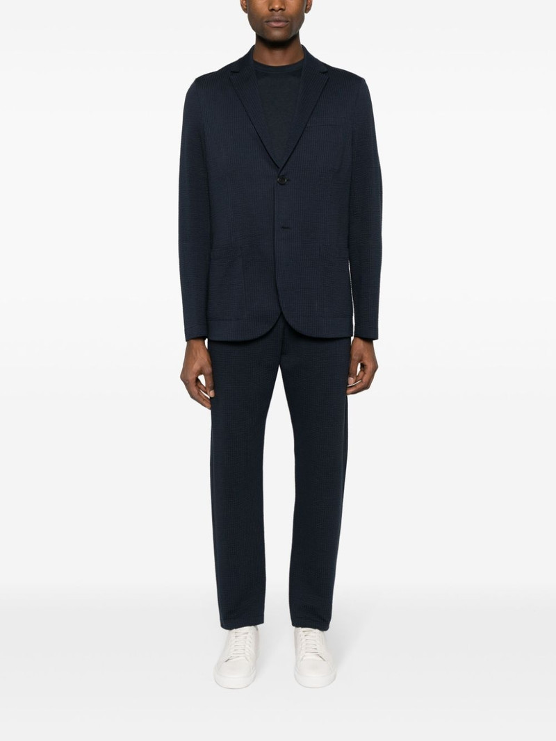 Harris Wharf London cotton-blend seersucker blazer outlook