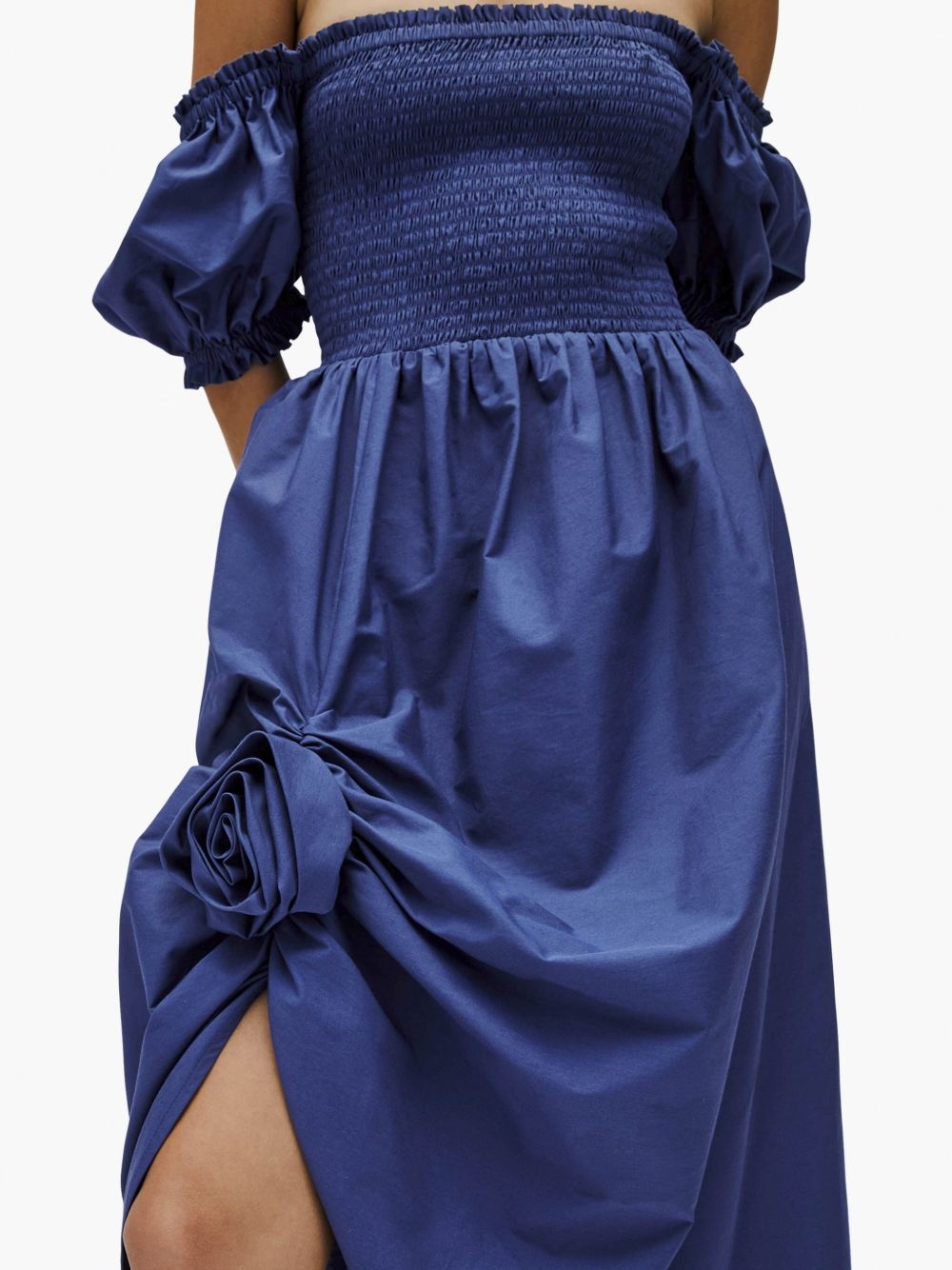 Belle off-shoulder smocked dress - 5