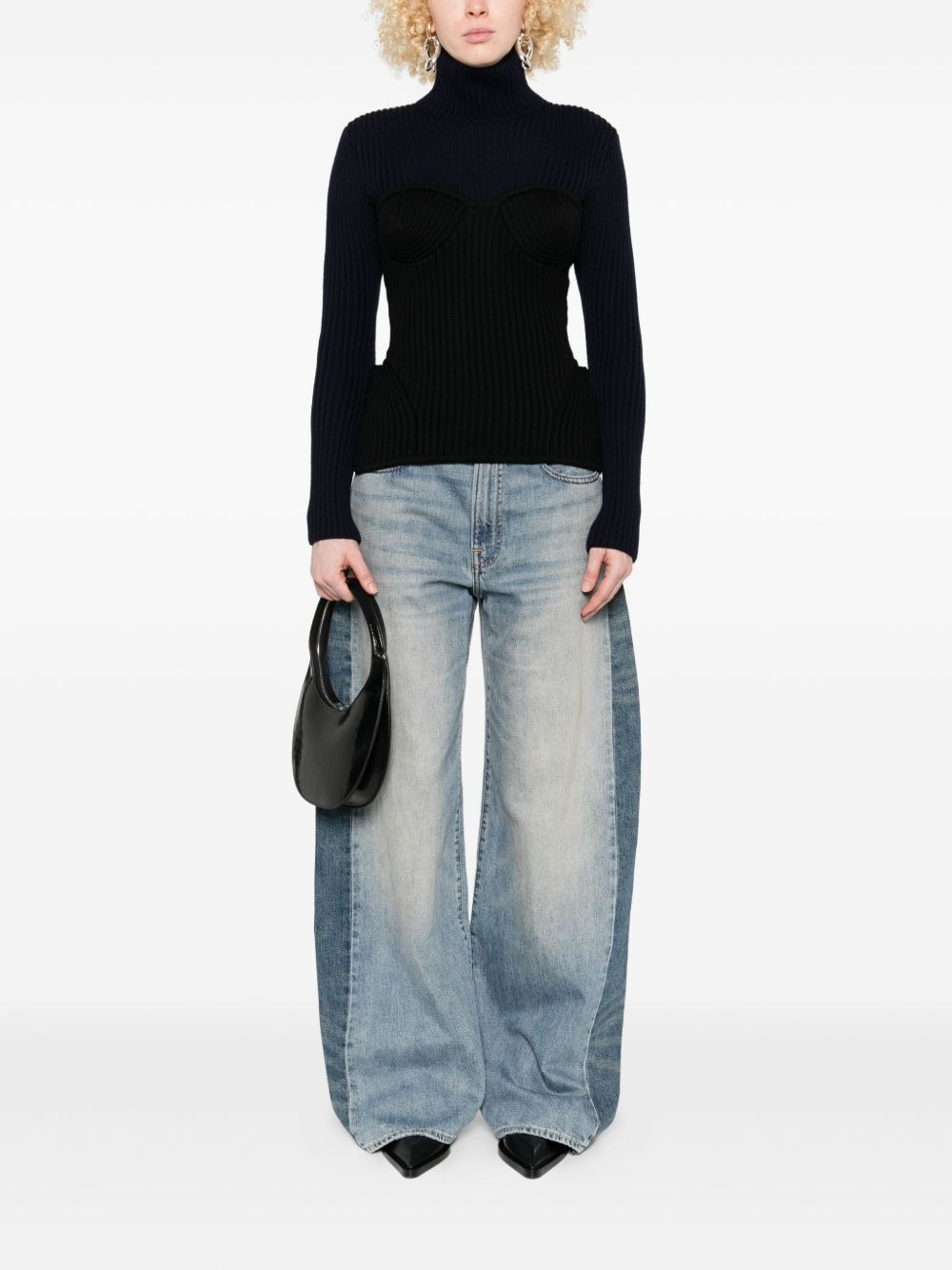 merino wool-blend top - 2