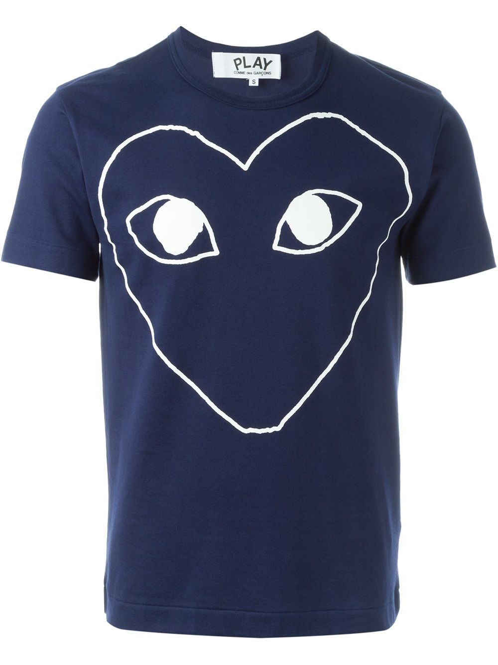 heart print T-shirt - 1