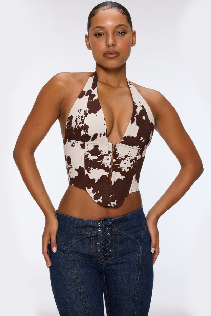 MARA CORSET - COW PRINT 4