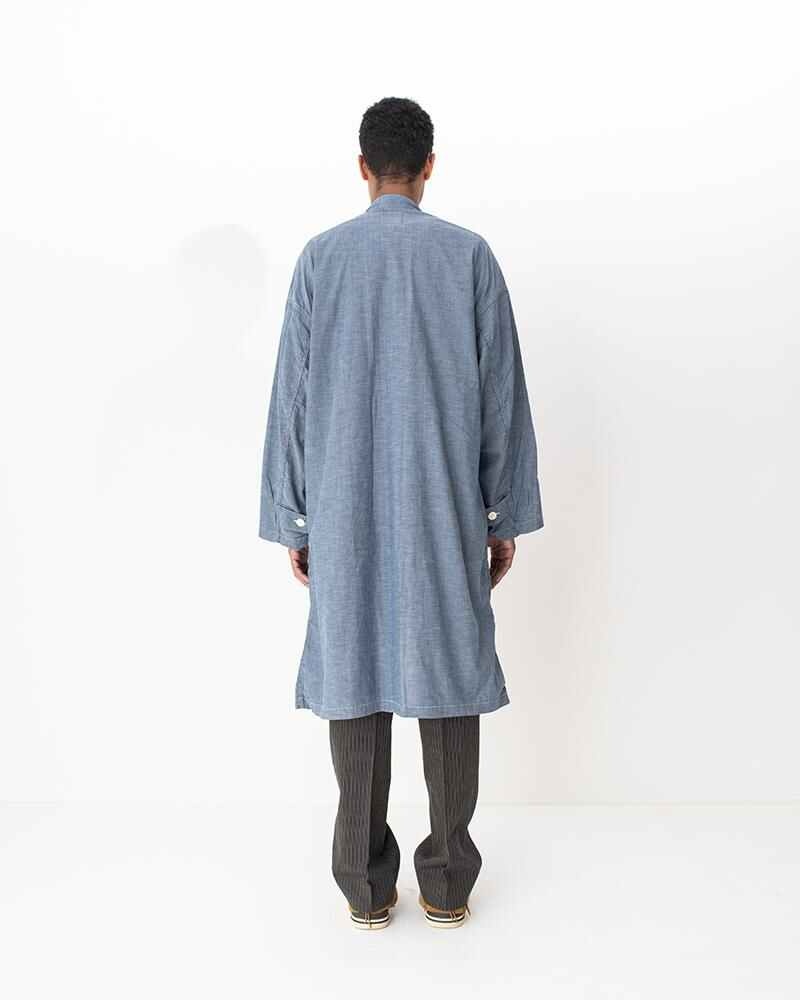 GYALPO ROBE (C/SI CHAMBRAY) INDIGO - 4