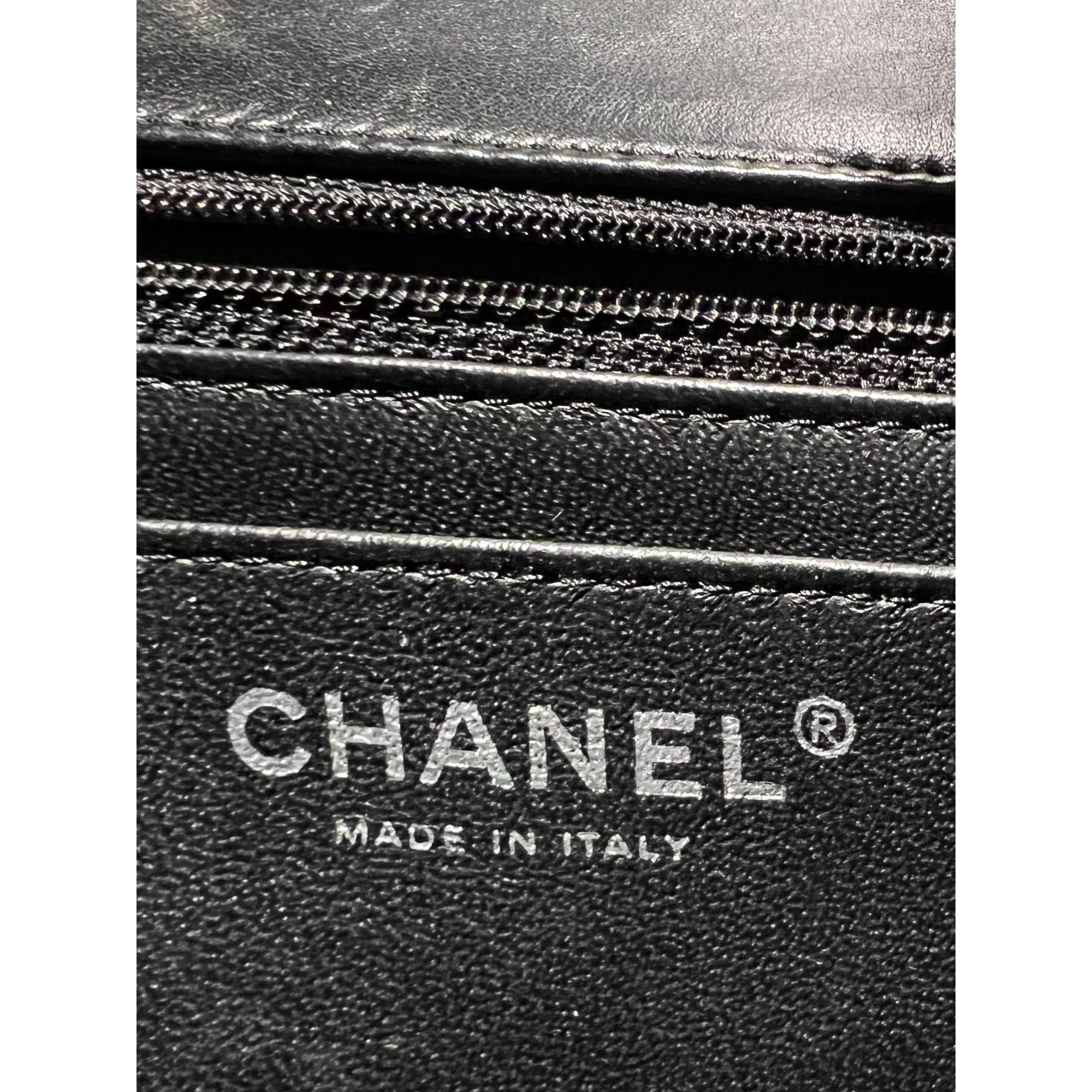 Chanel Quilted Lambskin Valentine Crystal Charms Medium Single Flap Black Bag - 15