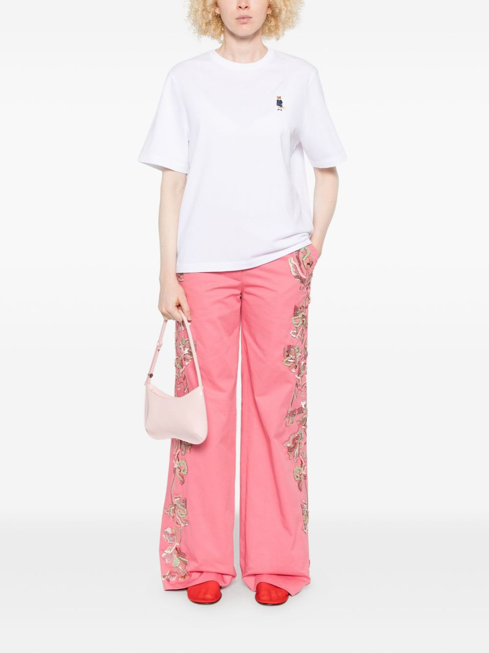 Dressed Fox embroidered T-shirt - 2